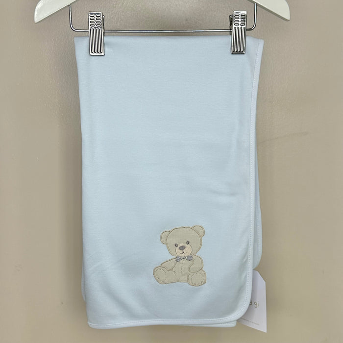 Blue Teddy Cotton Muslin