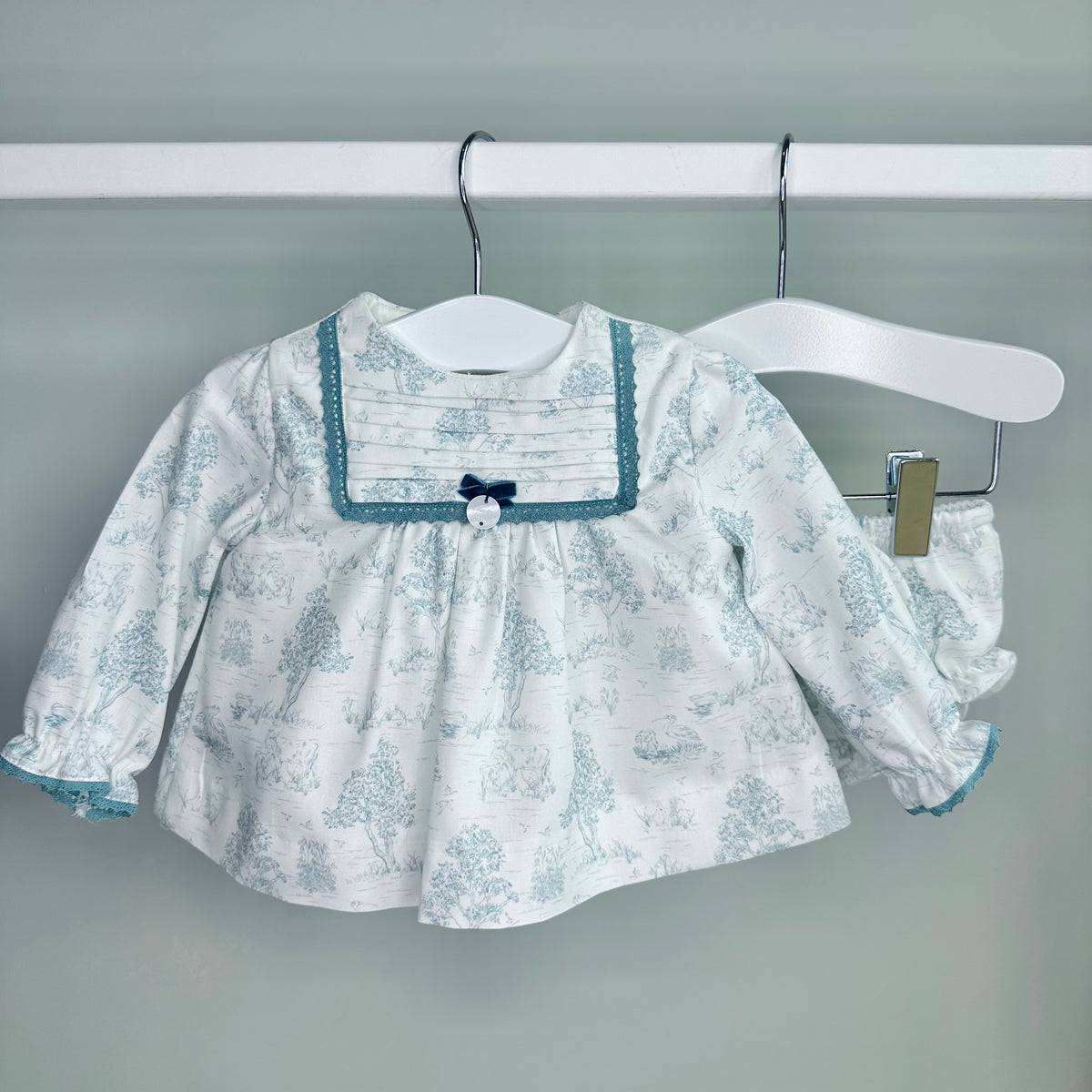 Blue Toile De Jouy Pant Set