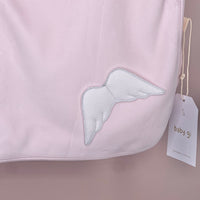 Pink Velour Angel Wing Blanket