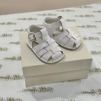 White Leather Baby Sandals