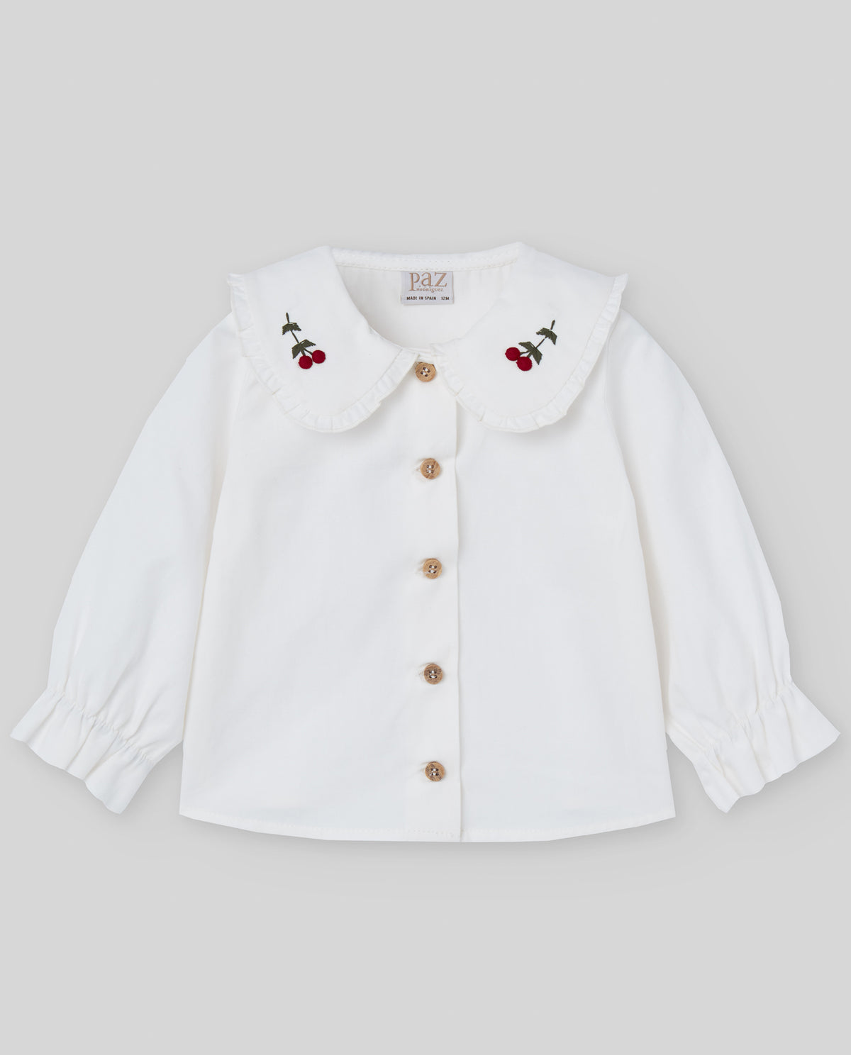 Ivory & Red Girls Check Romper & Shirt Set