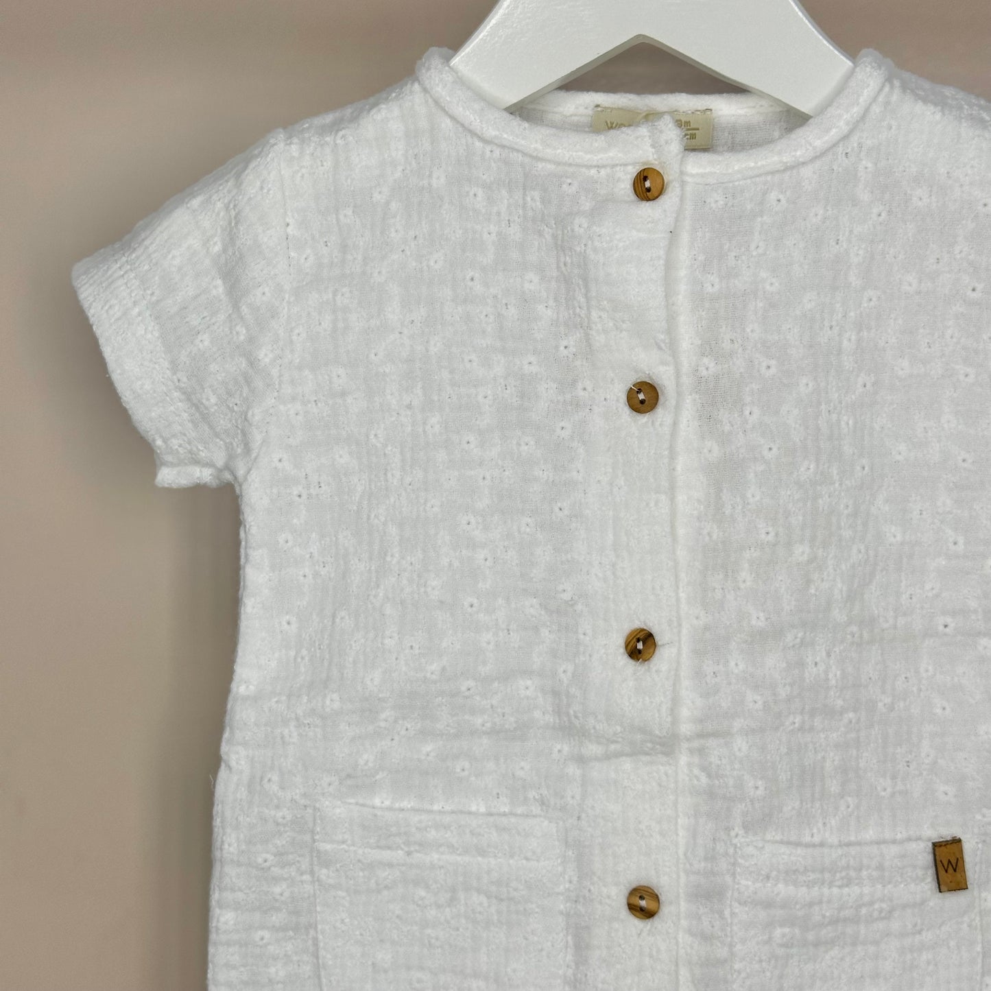 White Broderie Shortie Romper