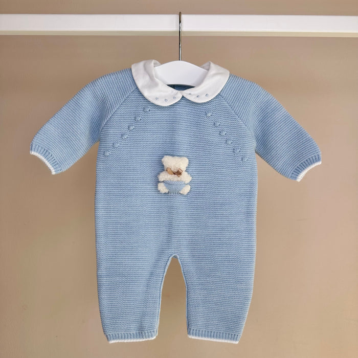 Blue Teddy Bear Romper