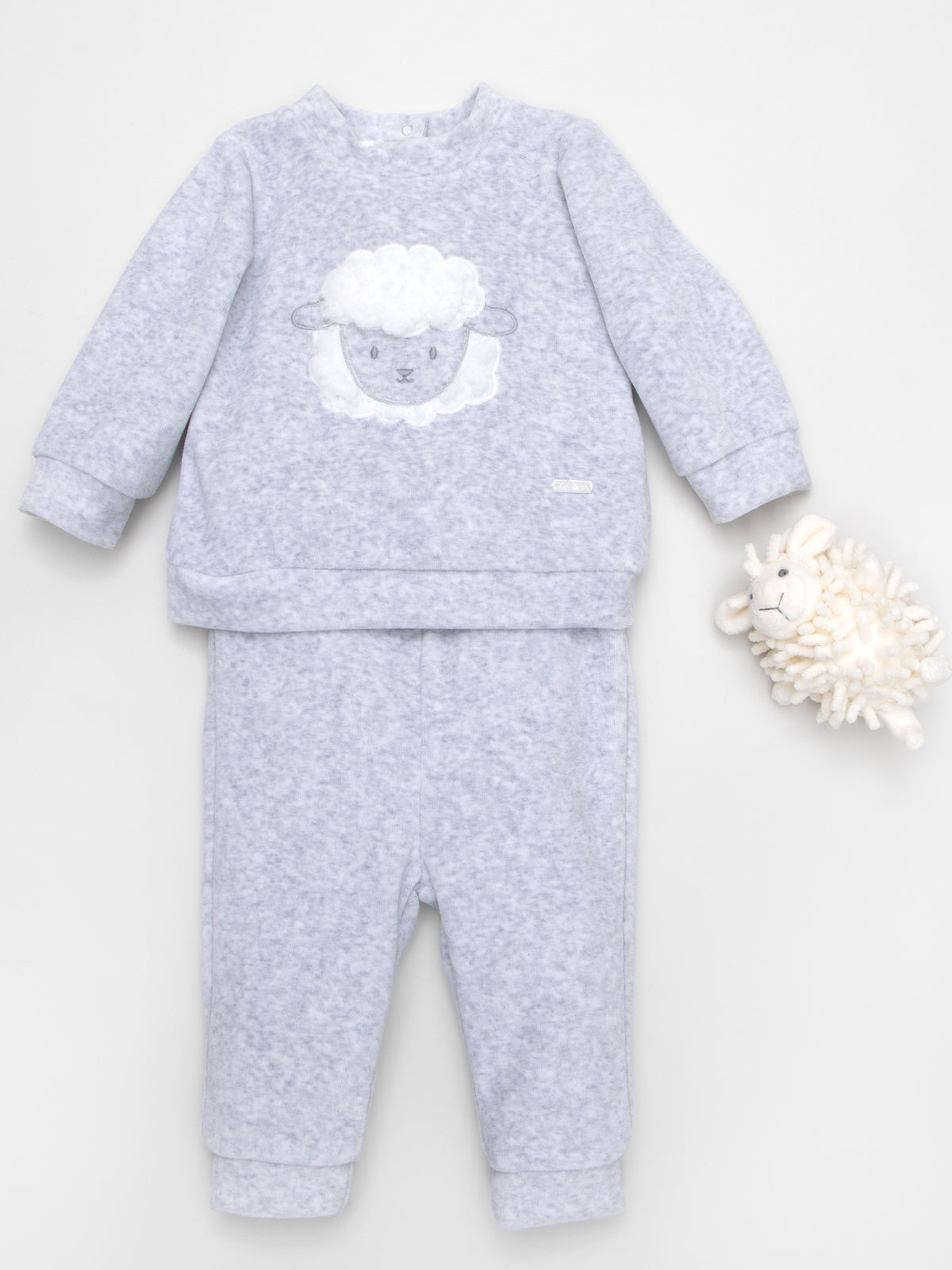 Grey Velour Lamb Tracksuit