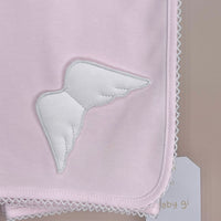 Pink Cotton Angel Wing Blanket