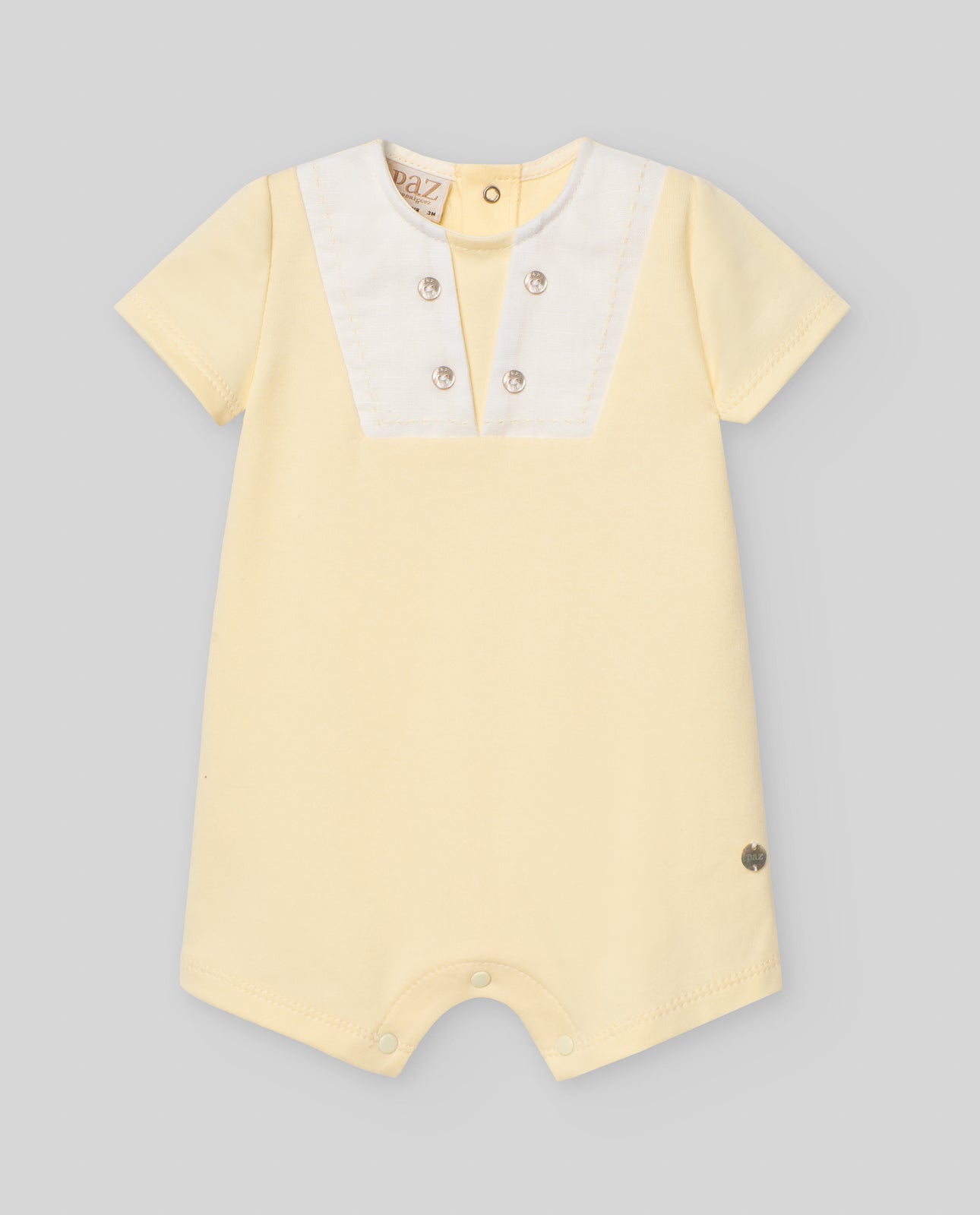 Lemon Jersey Shortie Romper