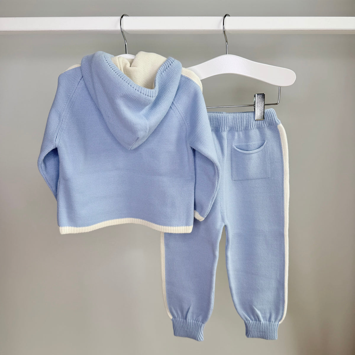 Blue & Cream Hoodie Tracksuit