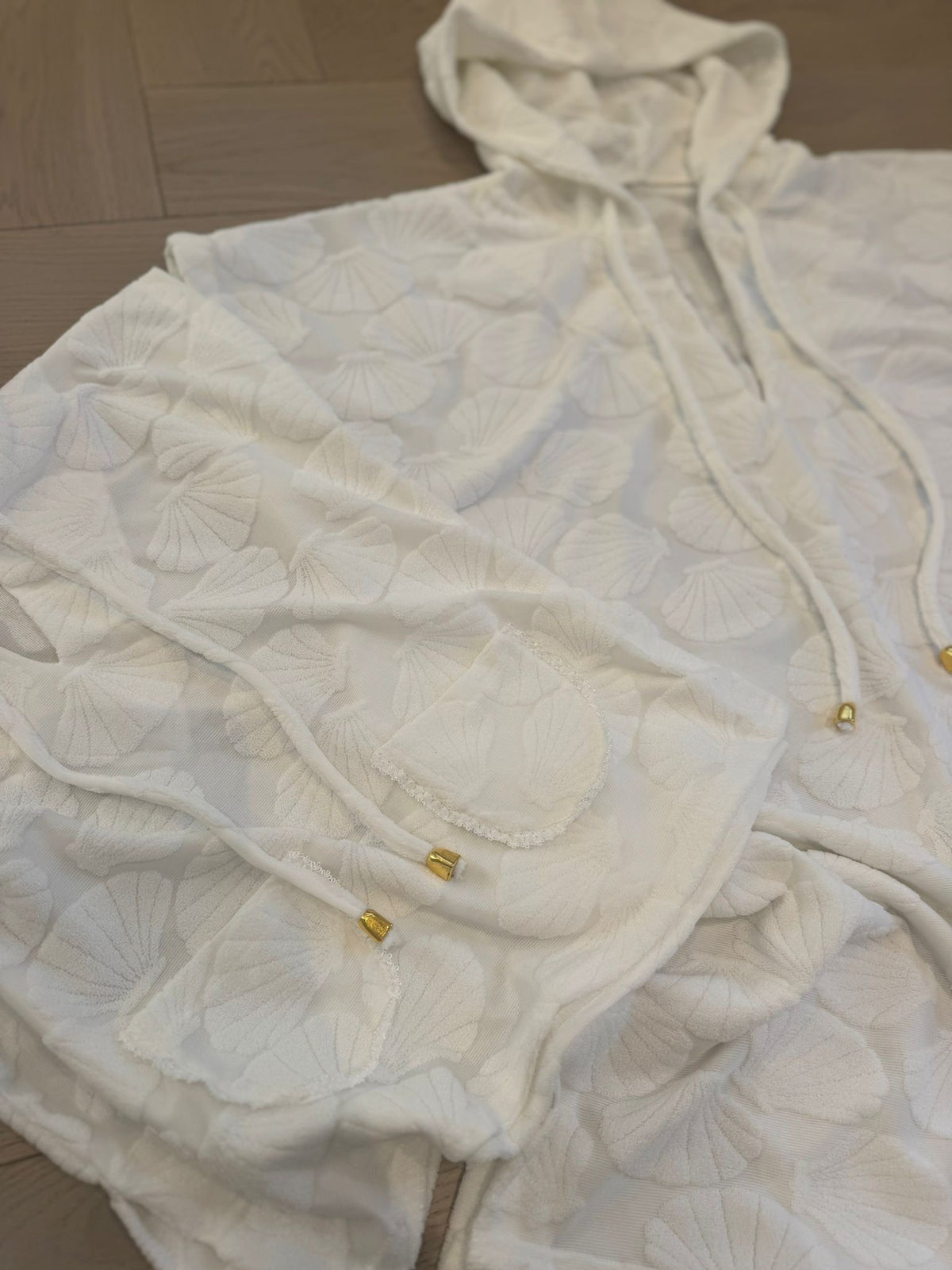 Girls Shell Towelling Poncho