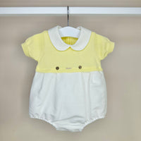 Lemon Half Knit Romper