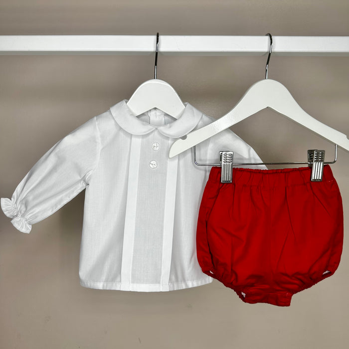 Red Pant & Shirt Set