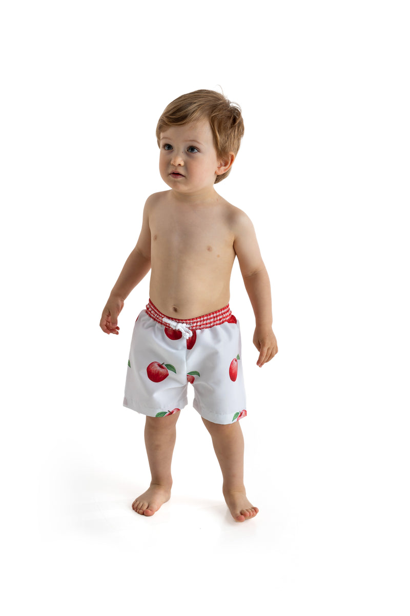 Apples Boys Swim Trunks