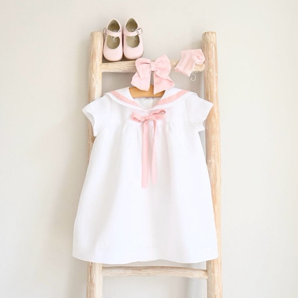 White Linen Dress