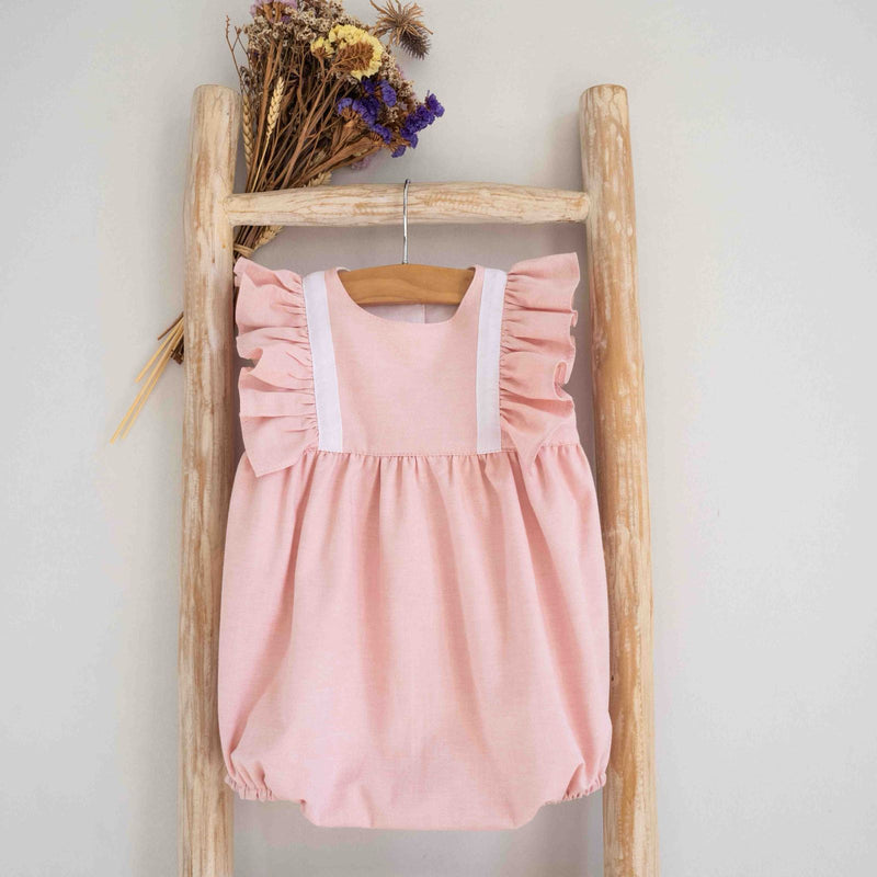 Pink Cotton Romper