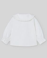 Ivory & Red Girls Check Romper & Shirt Set