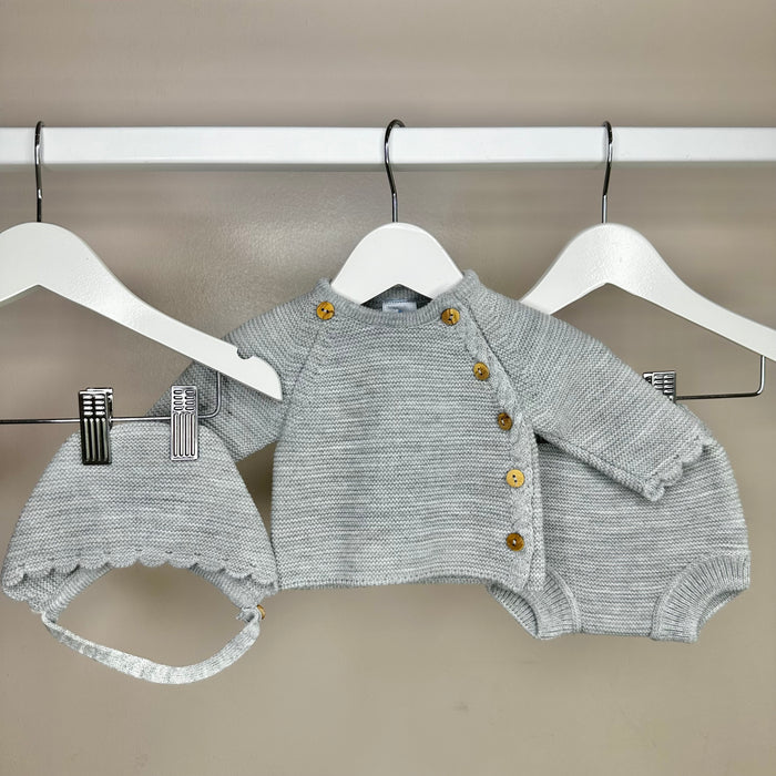 Grey Knitted Pant Set