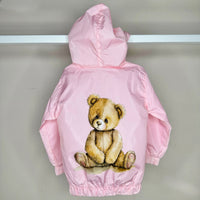 Pink Teddy Windbreaker Jacket