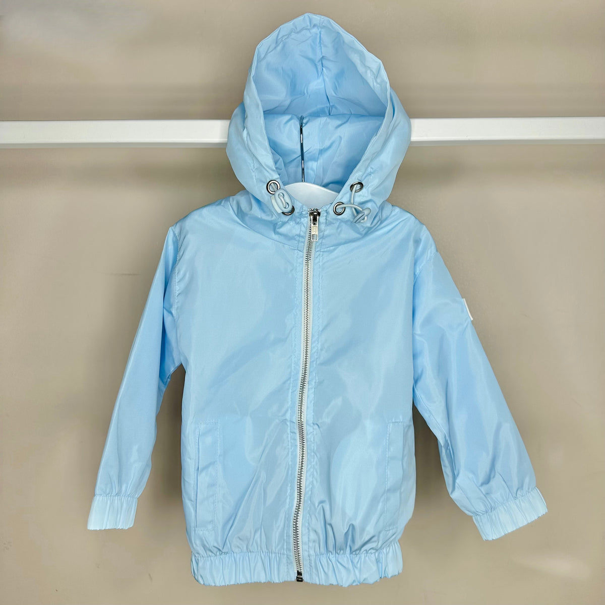 Baby Blue Teddy Windbreaker Jacket