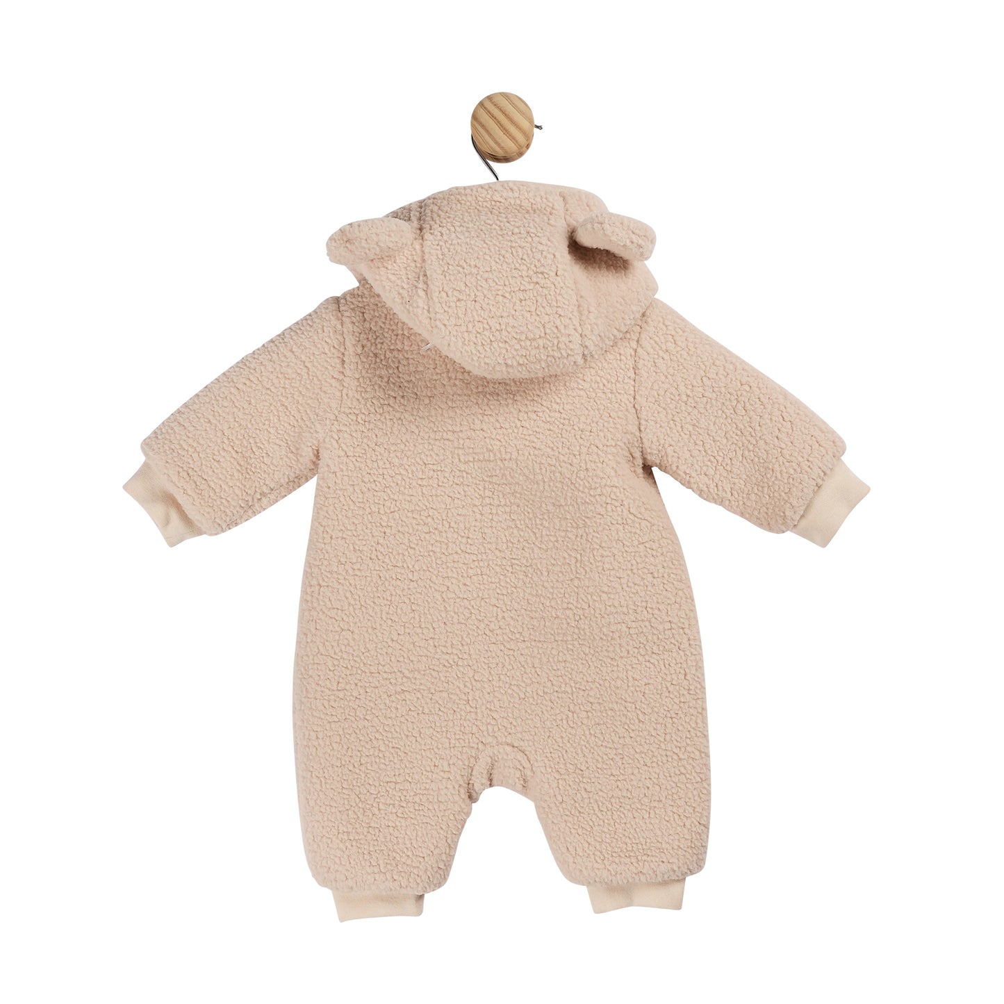 Beige Teddy Pramsuit