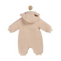 Beige Teddy Pramsuit