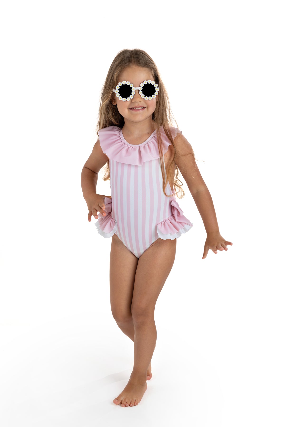 Pink Stripes Salerno Swimsuit