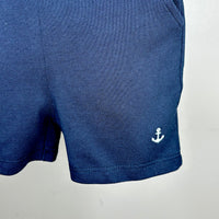 Navy Stripe Sailor Shorts Set