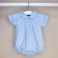 Blue Cotton Romper