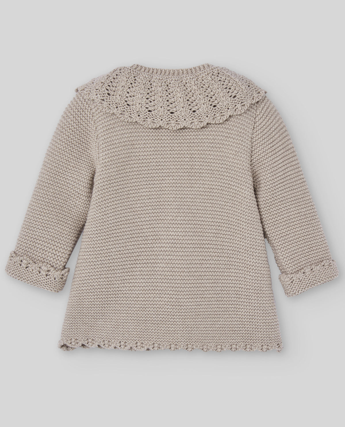 Beige Knitted Coat