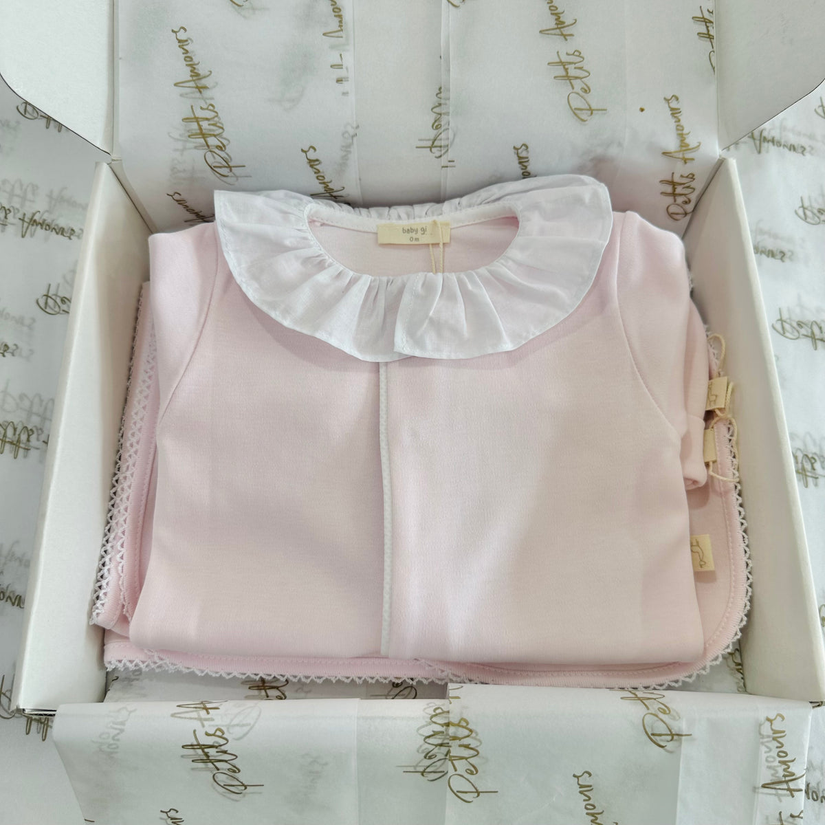 Pink Cotton Angel Wing Gift Box