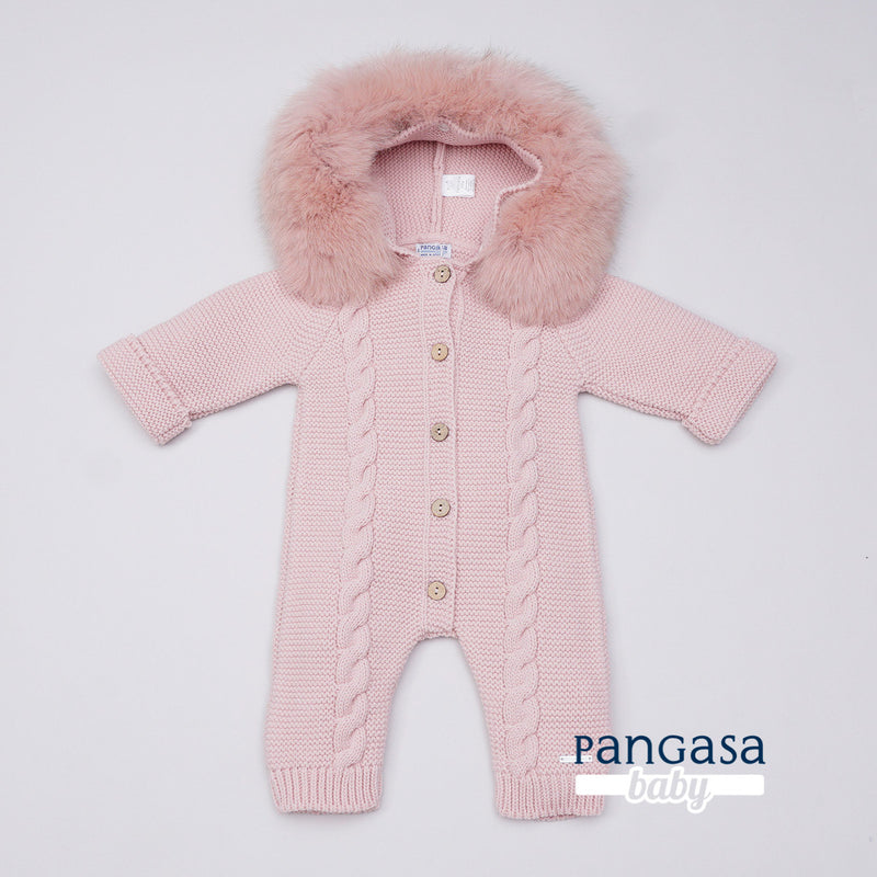 Pangasa Powder Pink Cable Pramsuit