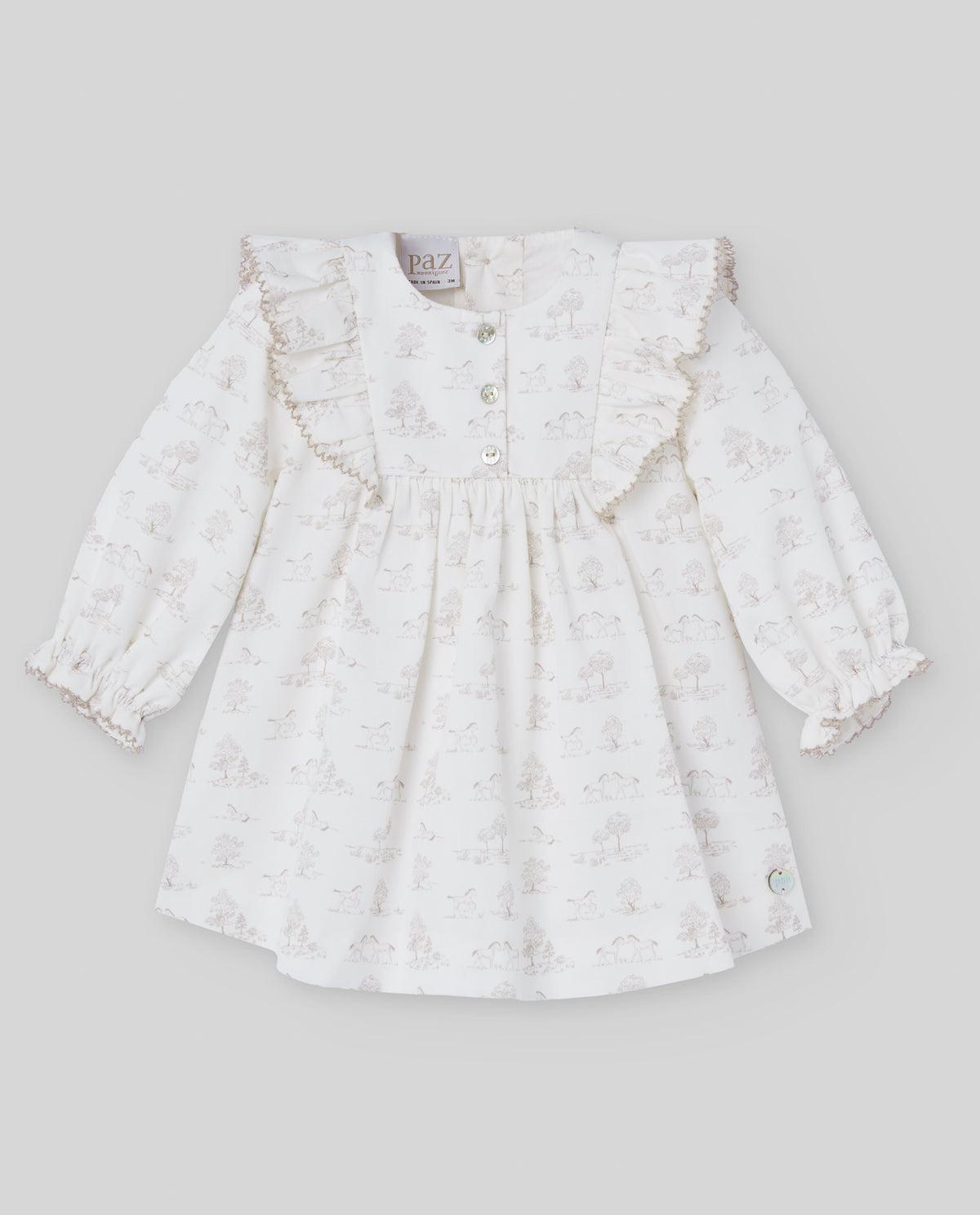 Ivory Toile de Jouy Print Set