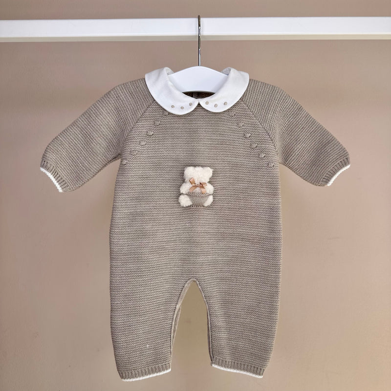 Brown Teddy Bear Romper