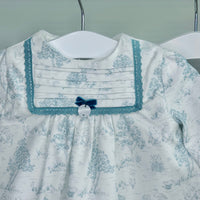 Blue Toile De Jouy Pant Set