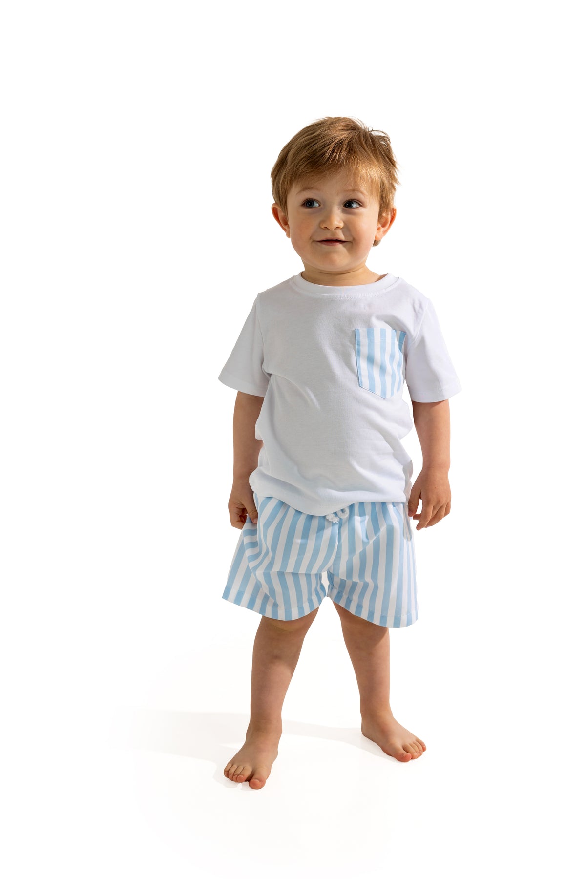 Blue Stripes Boys T Shirt