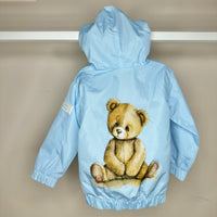 Baby Blue Teddy Windbreaker Jacket