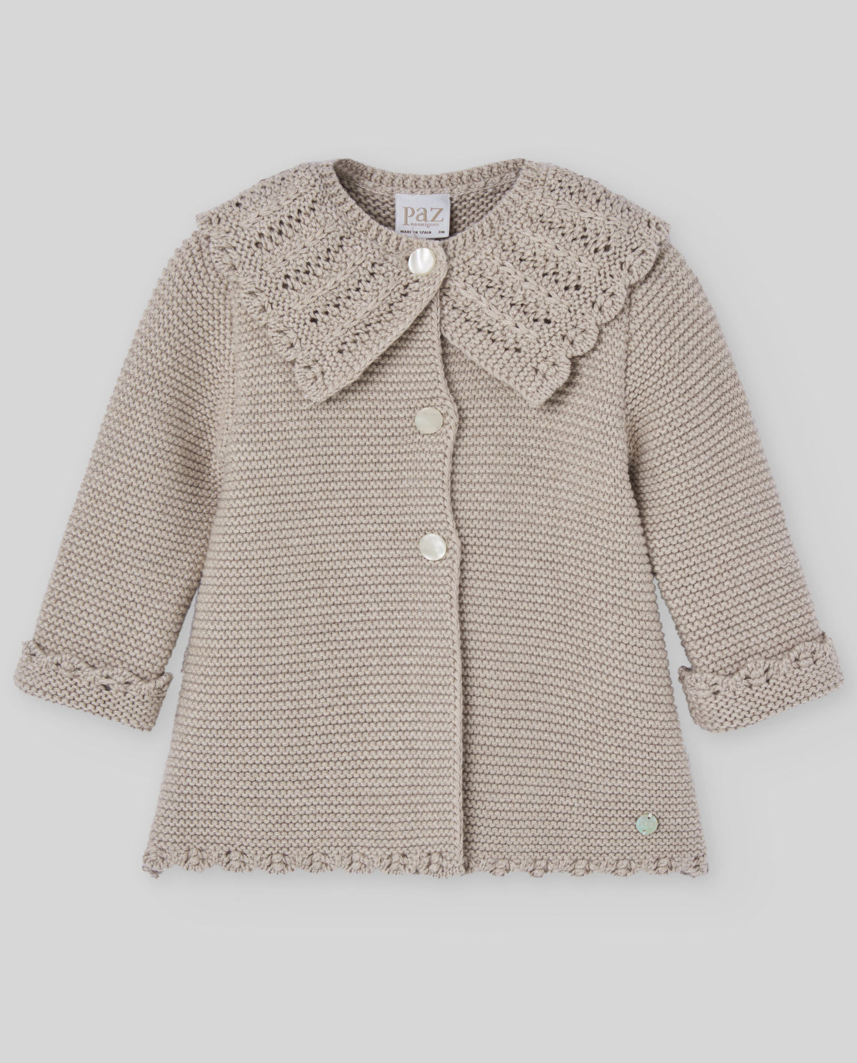 Beige Knitted Coat