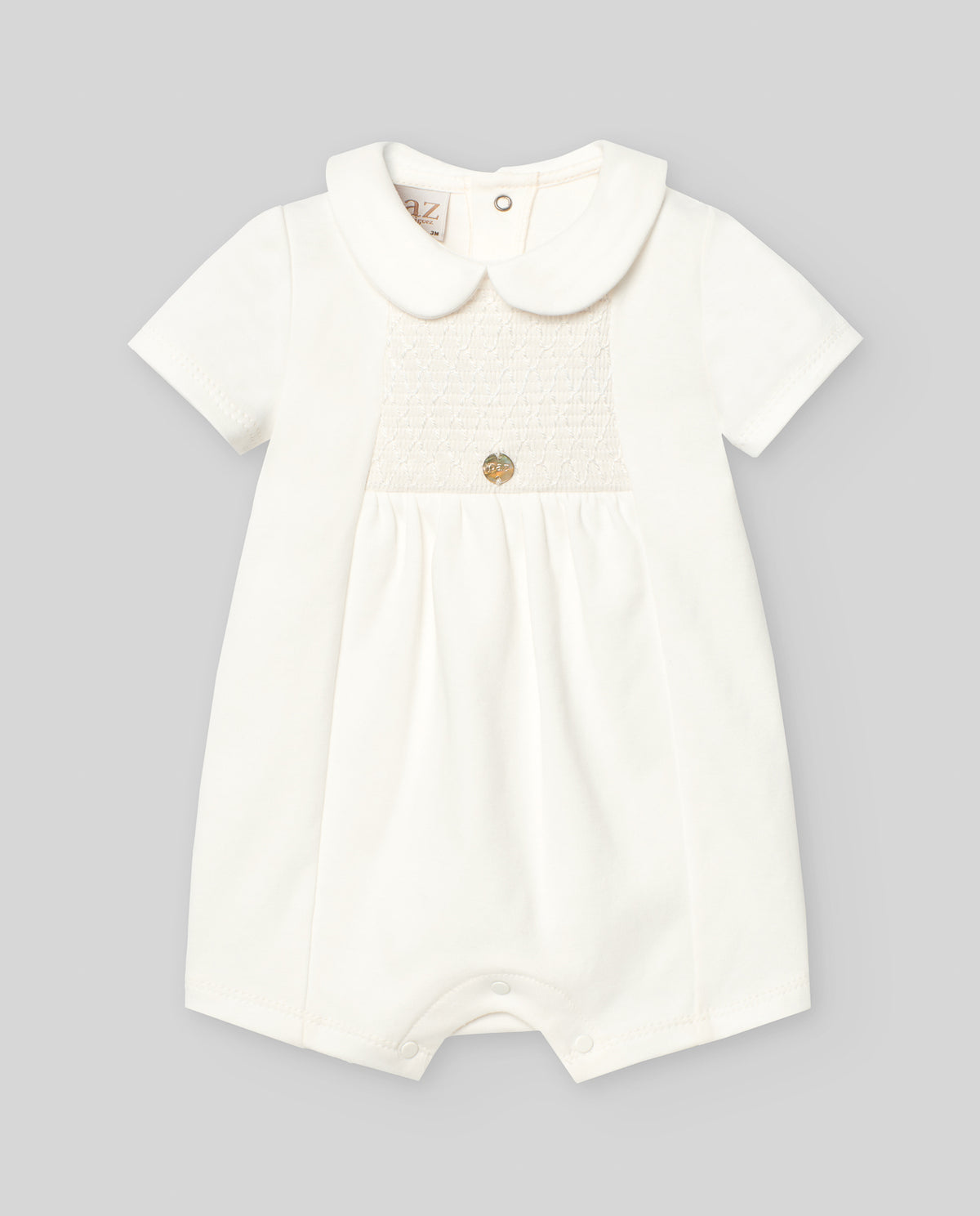 White Jersey Shortie Romper