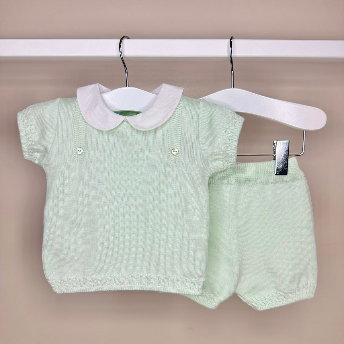 Mint Classic Peter Pan Shorts Set