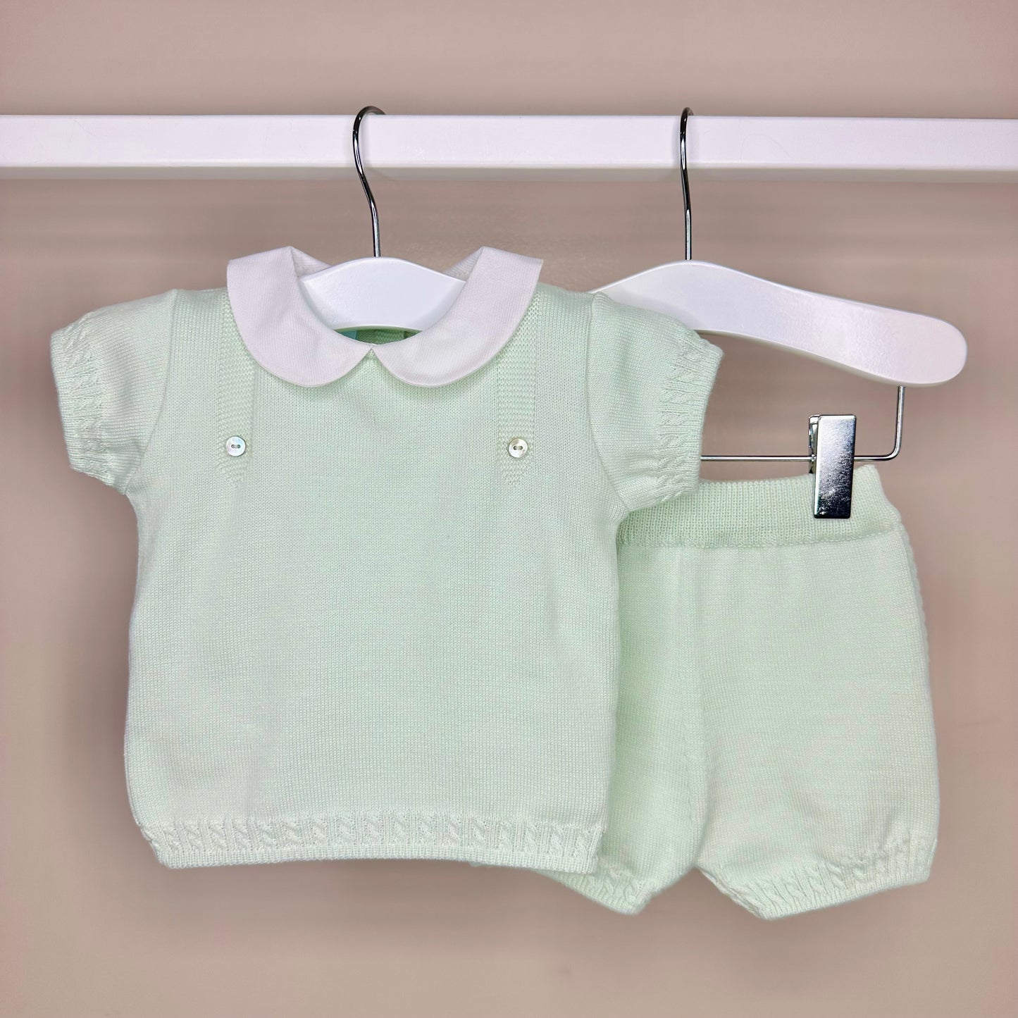 Mint Classic Peter Pan Shorts Set