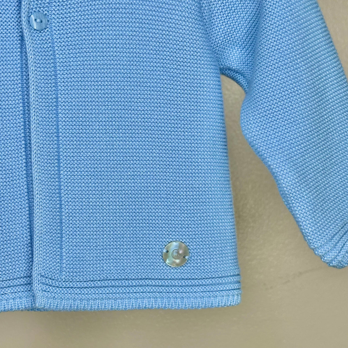 Blue Knitted Cardigan