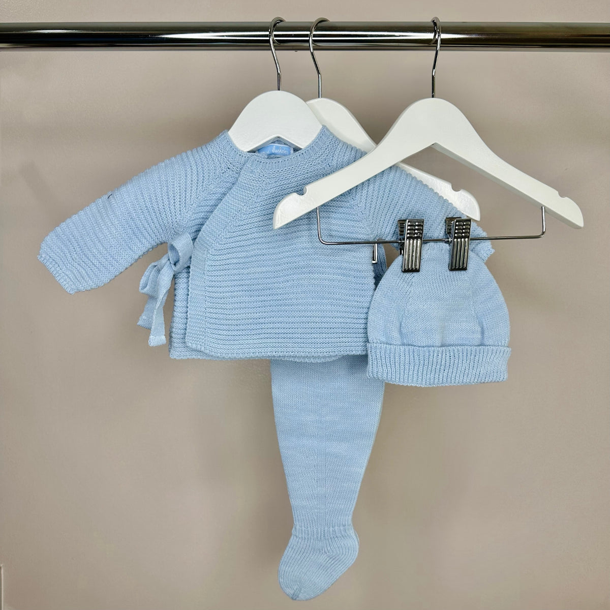 Blue Knitted Ultimate Baby Set