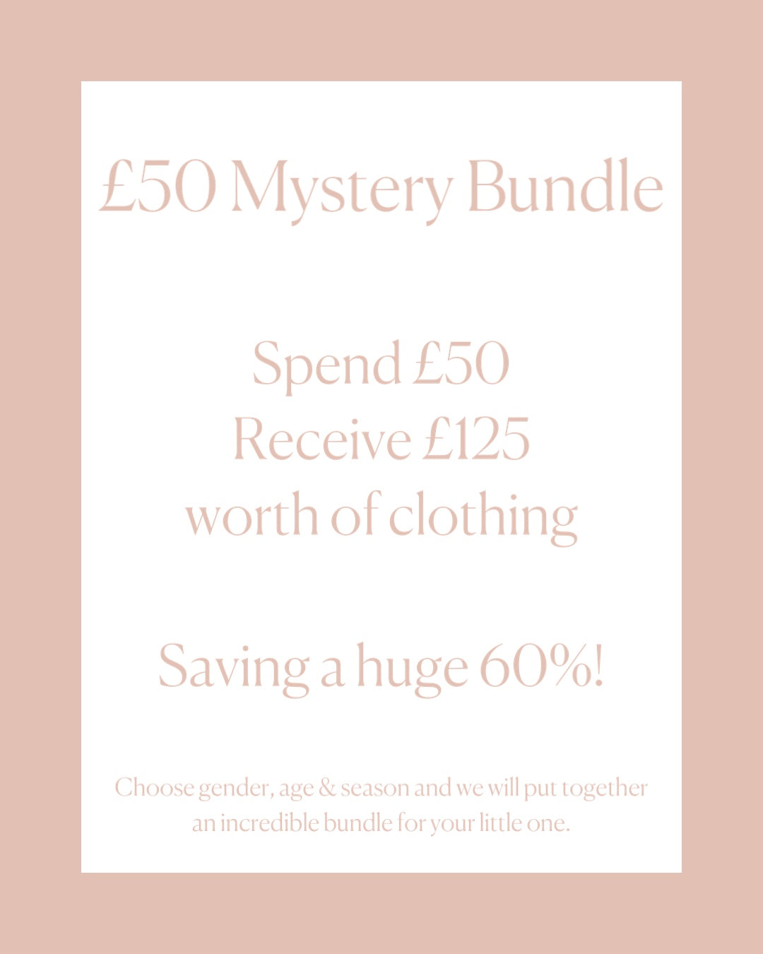 £50 Mystery Bundle Worth £125