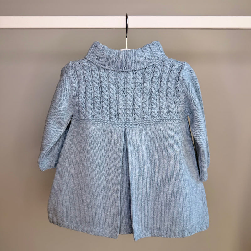 Blue Knitted Coat