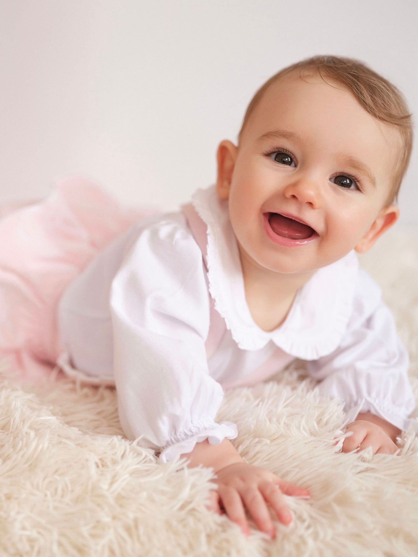 Pink Corduroy Romper Set