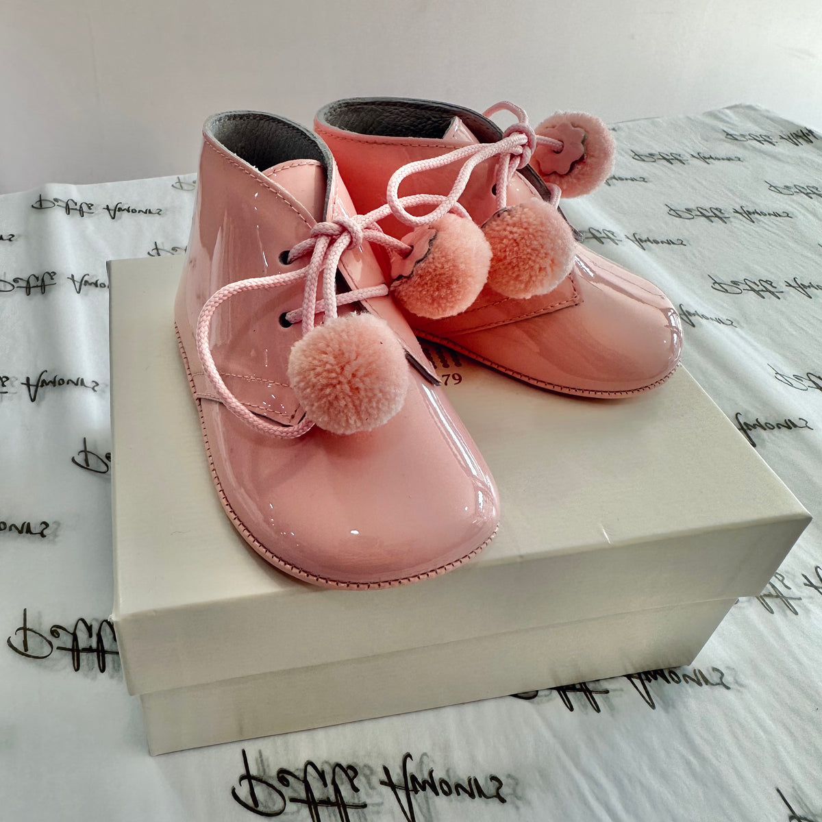 Pink Pom Pram Boots