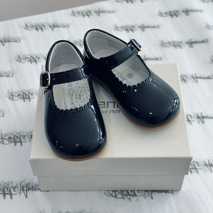 Navy Patent Mary Jane Shoes