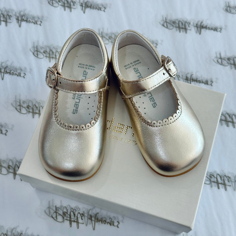 Gold Mary Jane Shoes