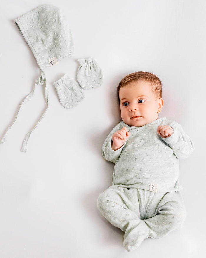 Green Cotton Pointy Baby Set