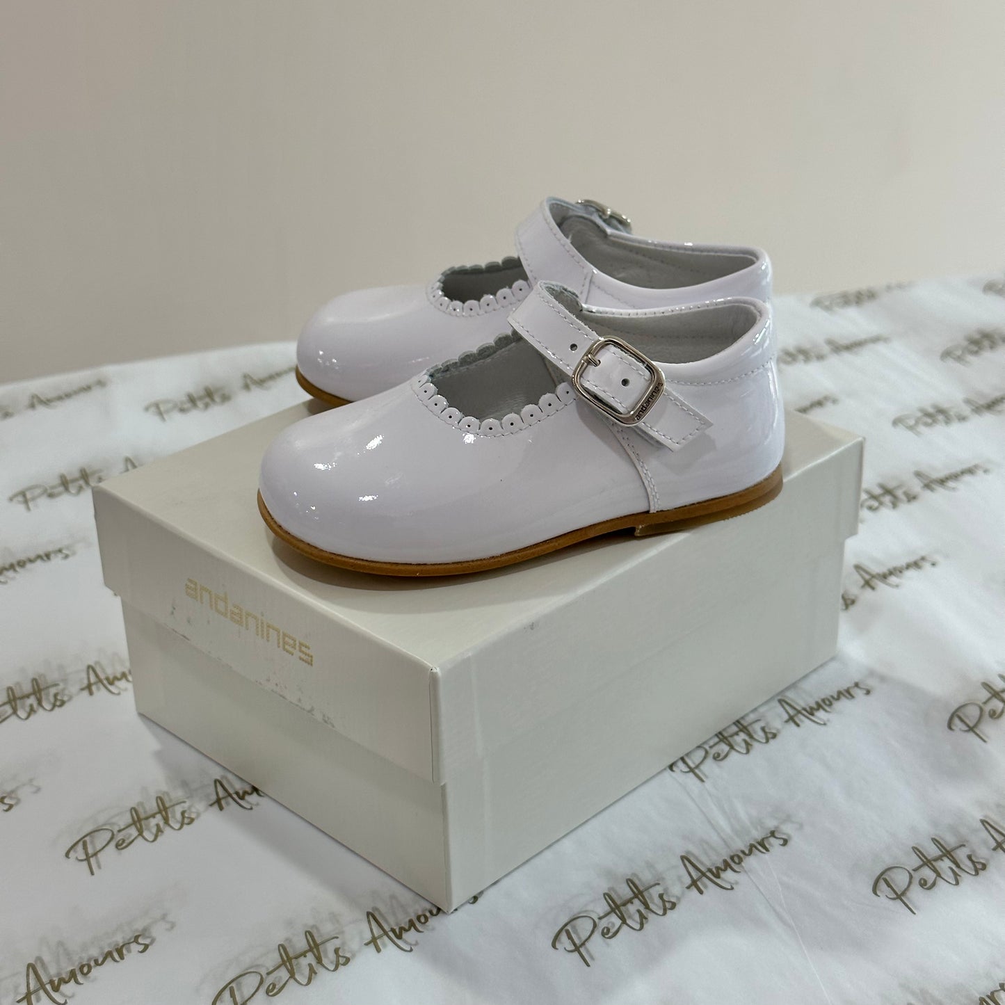 White Patent Mary Jane Shoes